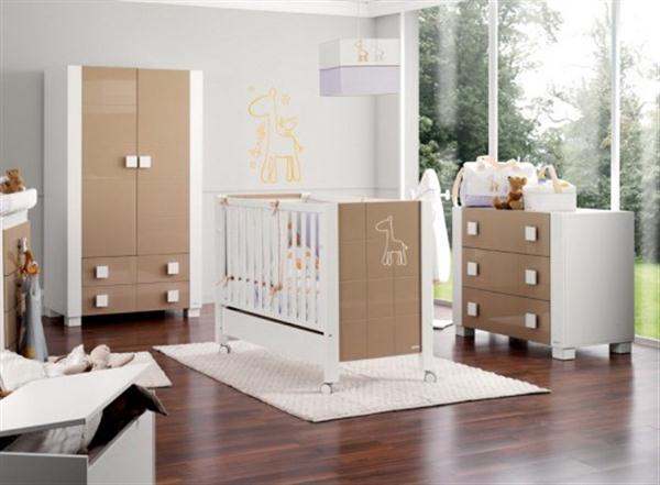 Attractive Babies Room Furniture Design with Lovely Giraffe Themes