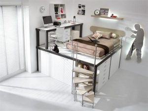 Attractive Italian Loft Bedrooms for Teens brown