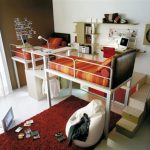 Attractive Italian Loft Bedrooms for Teens red