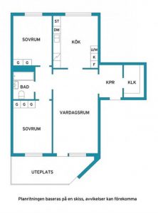 Bright and Creative Sweden Apartment Interior Design siteplan