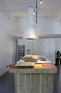 Bright and Unique Italian Kitchen Design Inspiration white dominant