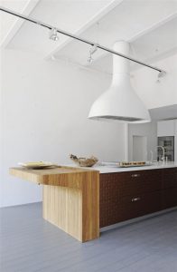 Bright and Unique Italian Kitchen Design Inspiration with creative shelfes motive