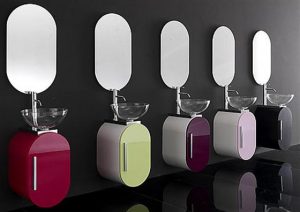 Colorfull and Cute Bathroom Furniture Sets Ideas washbowl color