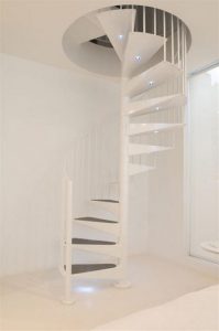 Contemporary House Design with spiral staircase ideas