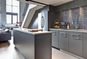 Contemporary and Cozy Grey Kitchen decor
