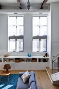 Contemporary and Cozy Home Interior Design with big window