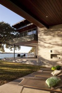 Contemporary and Elegant Lakeside Home Design by Dick Clark Architecture lake view