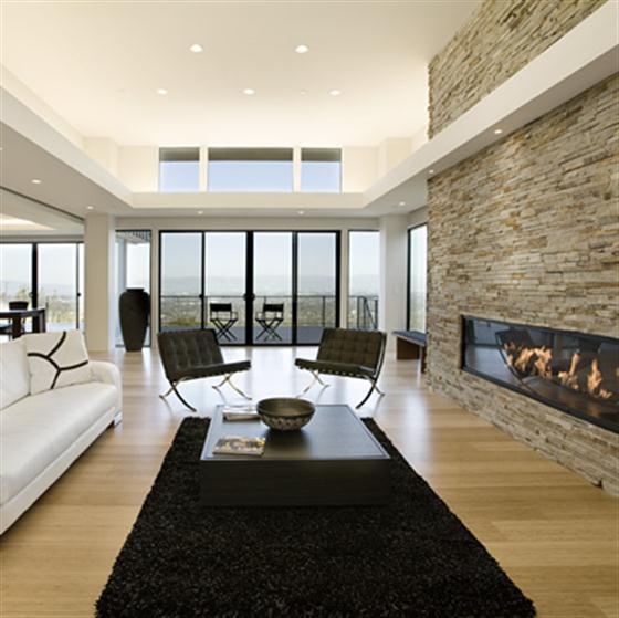 Contemporary and Modern Dream Home Design Fireplace