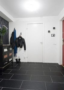 Creative Sweden Apartment Interior Design with black floor