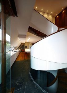 Cute spiral stairs on Home with Extraordinary design by Arkhefield