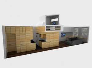Design of Awesome Space Maximization square feet Small Studio Apartment x