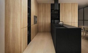 Detail kitchen Black and White Interior Design