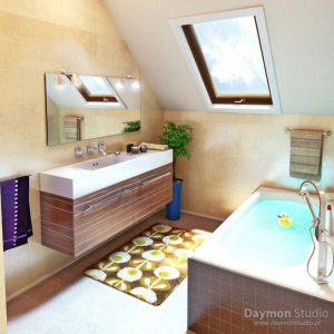 Luxurious Bathroom Design with cute and stylish concept
