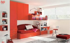 Sophisiticated red Kids Bedroom Decorating Ideas