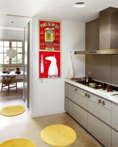 beautiful kitchen Design by MiCasa with funny pancake rugs x