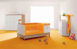 fresh orange Baby Room Inspiration