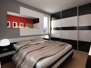 modern and simply bedroom Apartment Design by Neopolis