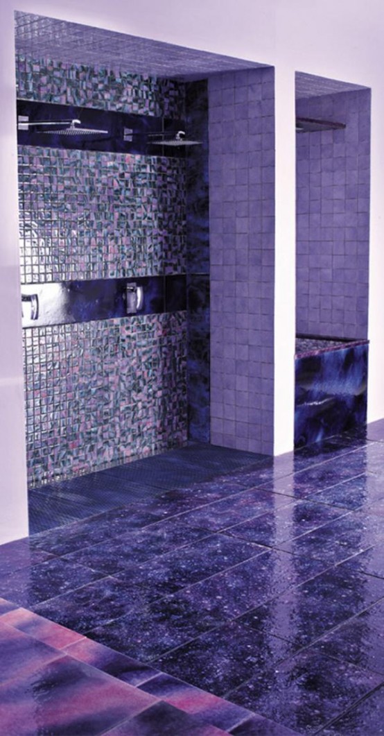 Bathroom ideas with Contemporary Violet Interior Design Ideas inspirartion