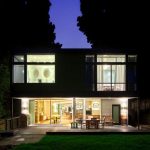 Contemporary Mid Century Home Design Backyard Patio