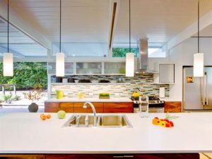 Contemporary Mid Century Home Design Kitchen cabinets