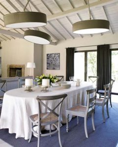 Contemporary Romantic Country Style Home Design Dining Room