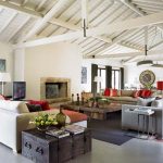 Contemporary Romantic Country Style Home Design Main Room