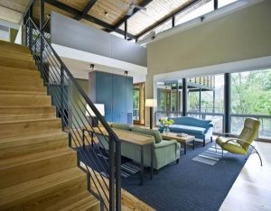 Contemporary The RainShine House by Robert M Cain living room view