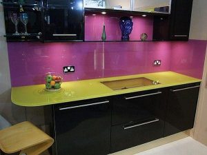 Contemporary Violet Kitchen Decorating Inspiration with desk kitchen set