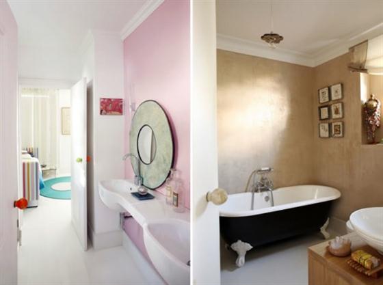 Contemporary Warm Interior Design with Neutral Color Scheme Bathroom