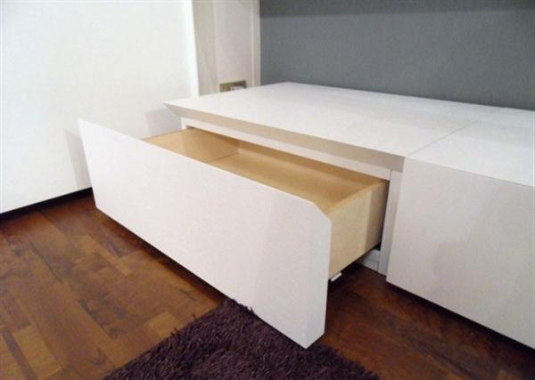 Contemporary hidden Shelves for Minimalist and Modern Bedroom