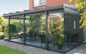 Contemporary patio outdoor glass rooms design
