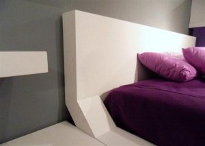 Contemporary white Shelves for Minimalist and Modern Bedroom
