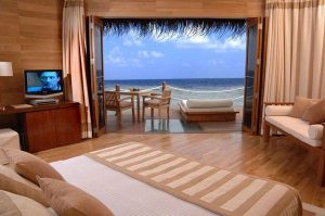 Cool and Amazing Bedrooms Design Overlooking the Sea beige themes