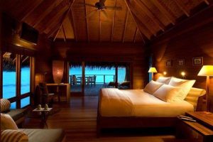 Cool and Amazing Bedrooms Design Overlooking the Sea full wooden materials