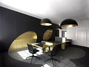 Cool and Cozy Office dark Interior Design Ideas
