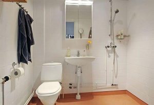 Cool and Cozy White Swedish Apartments Ideas bathroom