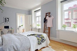 Cool and Cozy White Swedish Apartments Ideas bedroom