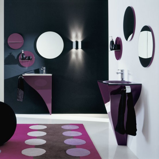 Cool bathroom with Contemporary Violet Interior Design Ideas inspirartion