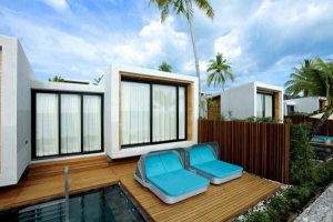 Cozt and Delightful Beachfront Villa Design with green Concept in Thailand