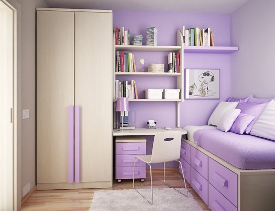 Kids bedroom with Contemporary Violet Interior Design Ideas inspirartion