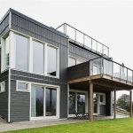 Swedish Style House Design with Black Wooden Exterior Front Looks