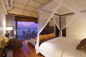 Cozy Lily Resort in Maldives bedding ideas