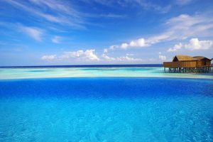 Cozy Lily Resort in Maldives with blue ocean view