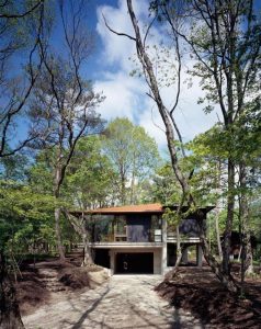 Cozy and Elegant Villa Design Inspiration in Nagano Japan garage
