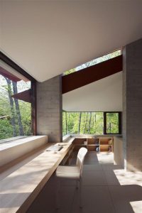 Cozy and Elegant Villa Design Inspiration in Nagano Japan with big window
