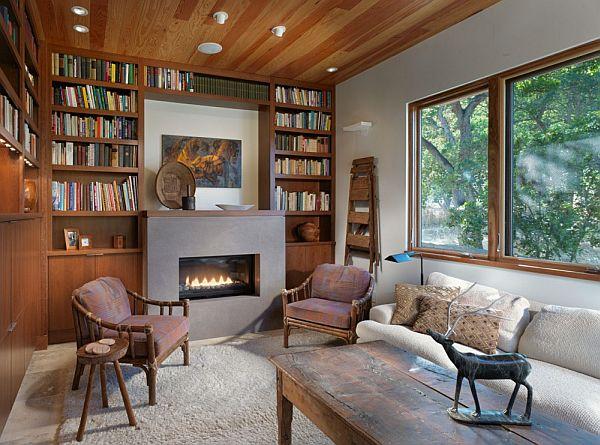 Creative Wooden House Design Ideas by MacCracken Architects reading corners