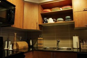 Creative and Modern Japanese Apartment Design Inspiration kitchen set