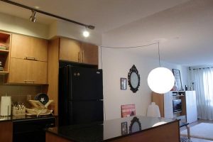 Japanese Apartment Design Inspiration with circle lamp