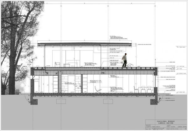 Lovable White Villa Design in New York siteplan