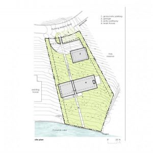 Siteplan of Wurzburg Lakehouse Design by Archimania